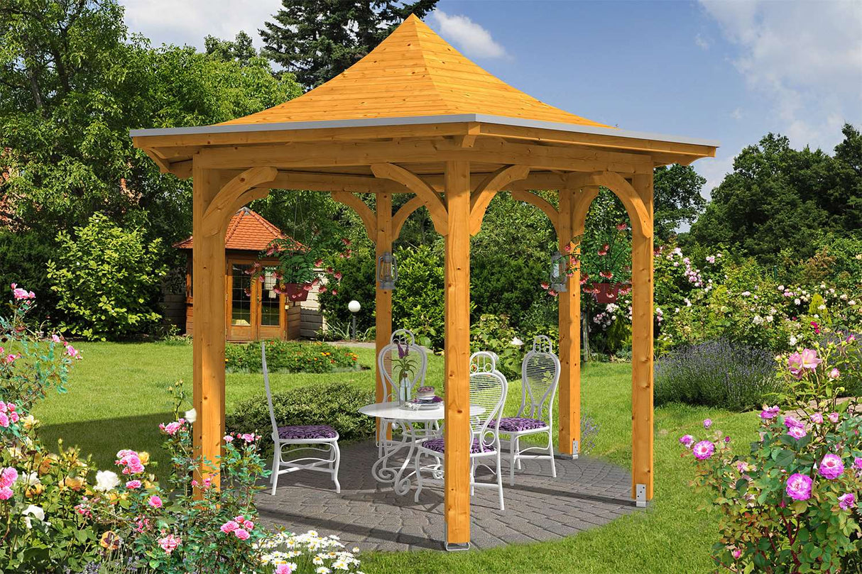 Skan Holz Pavillon Modell Versailles eiche hell