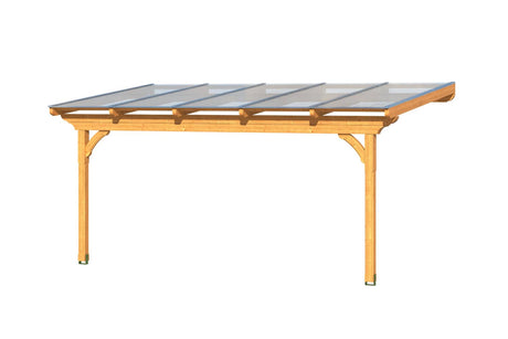 Skan Holz Terrassenüberdachung Modell Ravenna 541 cm 3D-Render