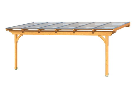 Skan Holz Terrassenüberdachung Modell Ravenna 648 cm 3D-Render