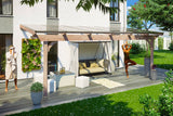 Skan Holz Terrassenüberdachung Modell Ravenna 648 cm Naturbelassen