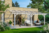 Skan Holz Terrassenüberdachung Modell Venezia 648 cm Weiß