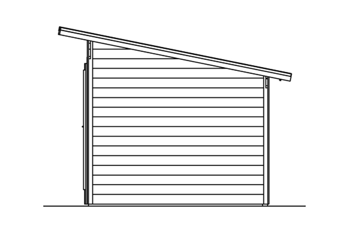 Skan Holz Gartenhaus Modell Texel Ansicht Rechts