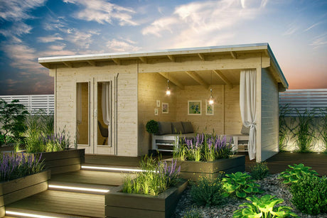Skan Holz Gartenhaus Modell Texel