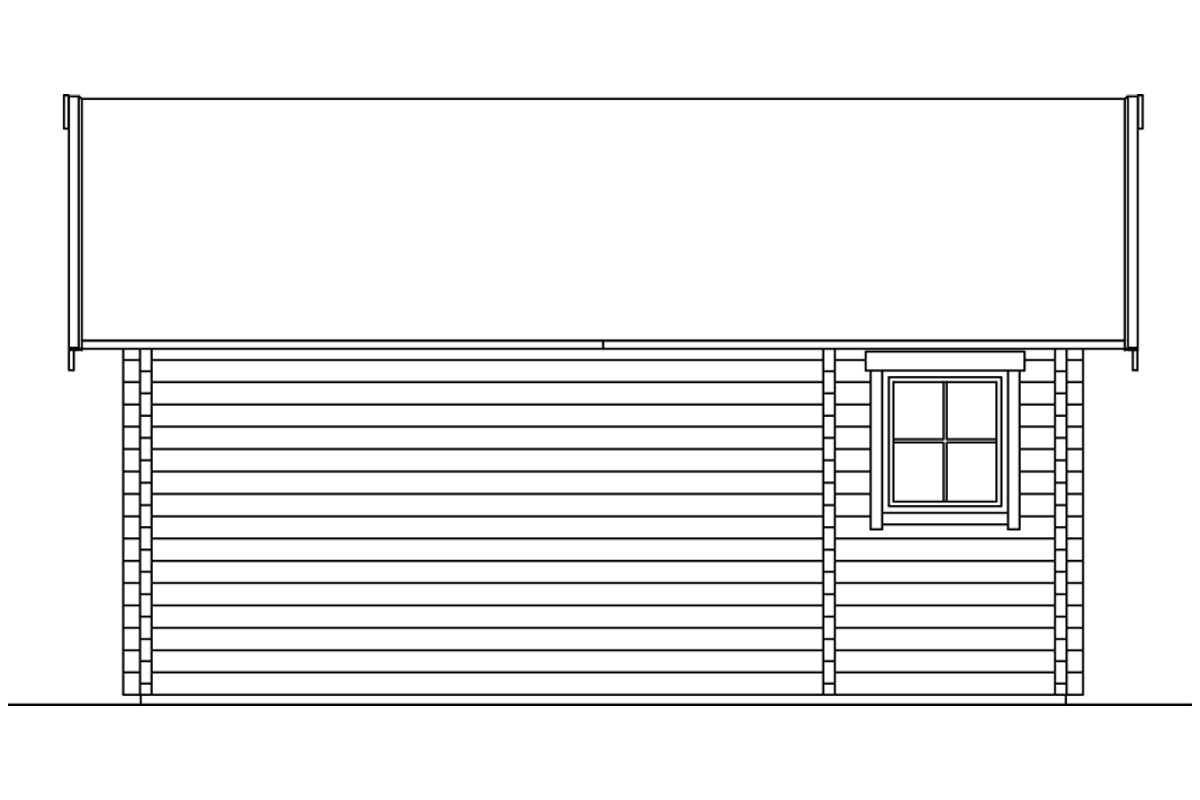 Skan Holz Ferienhaus Modell Toronto 2 Ansicht hinten