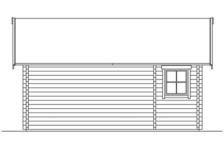Skan Holz Ferienhaus Modell Toronto 2 Ansicht hinten