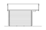Skan Holz Gartenhaus Modell Como 2 Ansicht Links