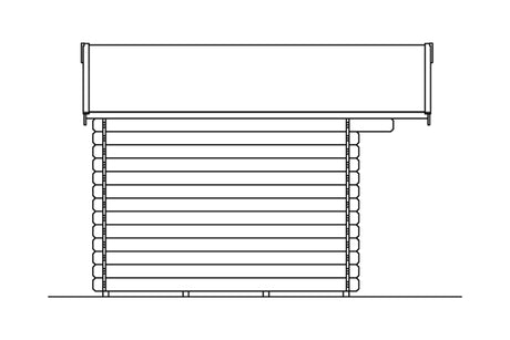 Skan Holz Gartenhaus Modell Como 2 Ansicht Links