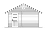 Skan Holz Gartenhaus Modell Esbjerg 2 Ansicht links