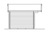Skan Holz Gartenhaus Modell Faro 2 Ansicht links