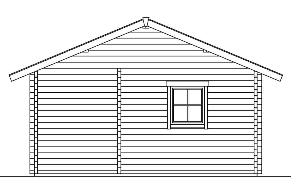 Skan Holz Ferienhaus Modell Ontario Ansicht links