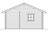 Skan Holz Ferienhaus Modell Ontario Ansicht links