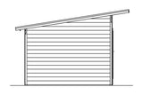 Skan Holz Gartenhaus Modell Ostende 2 Ansicht Links