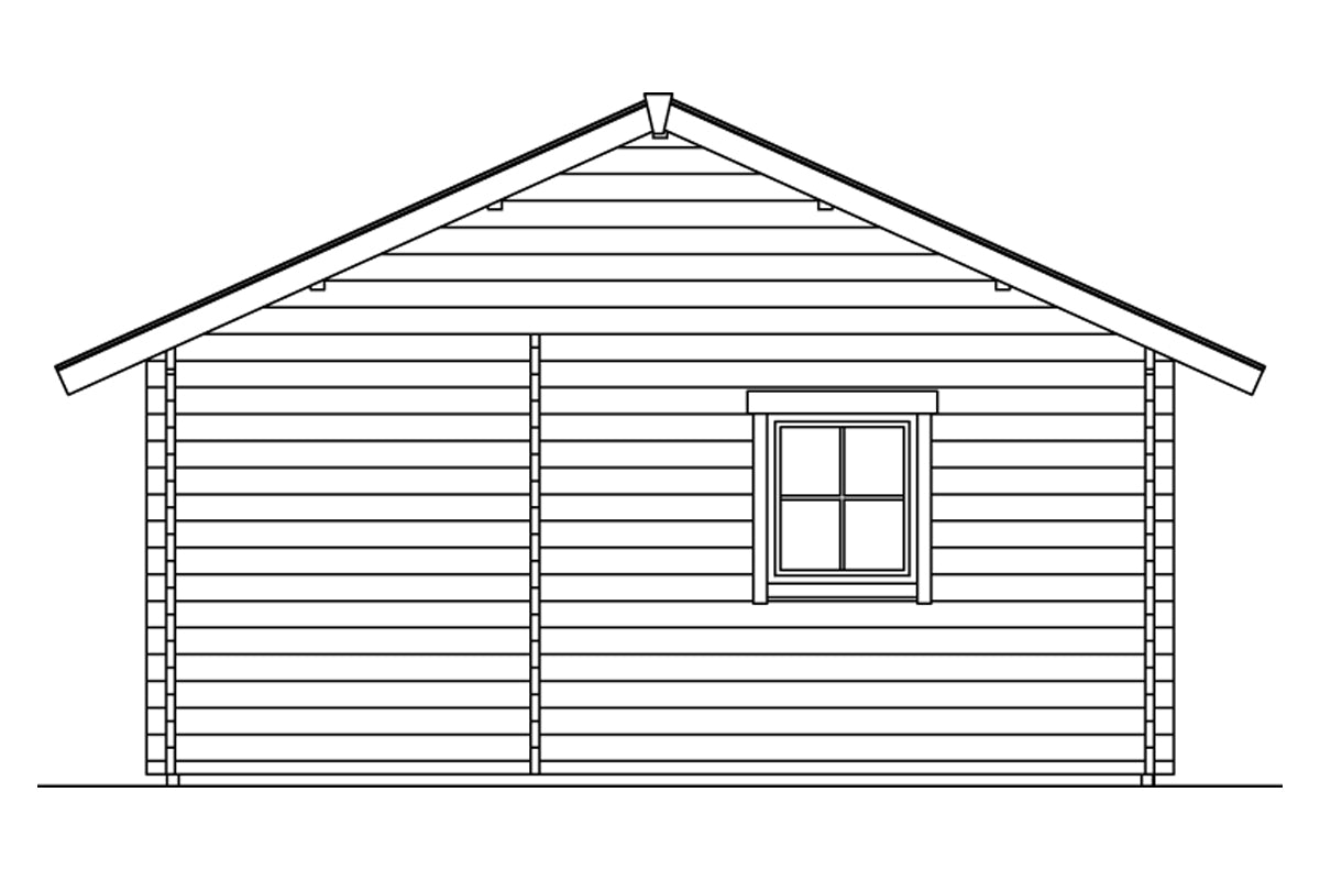 Skan Holz Ferienhaus Modell St. Moritz Ansicht links