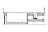 Skan Holz Gartenhaus Modell Alicante 3 Ansicht Rechts