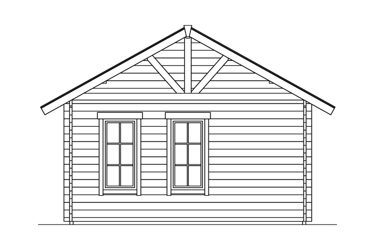 Skan Holz Ferienhaus Modell Bern 2 Ansicht rechts