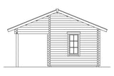 Skan Holz Gartenhaus Modell Calgary Ansicht rechts