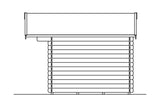 Skan Holz Gartenhaus Modell Como 2 Ansicht Rechts