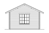 Skan Holz Gartenhaus Modell Esbjerg 1 Ansicht rechts