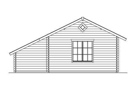 Skan Holz Gartenhaus Modell Esbjerg 3 Ansicht rechts