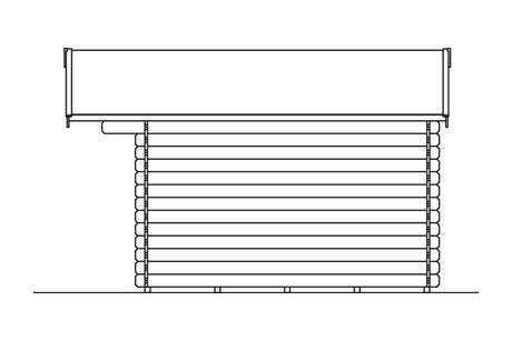Skan Holz Gartenhaus Modell Faro 3 Ansicht rechts