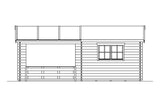 Skan Holz Gartenhaus Modell Holmestrand Ansicht rechts