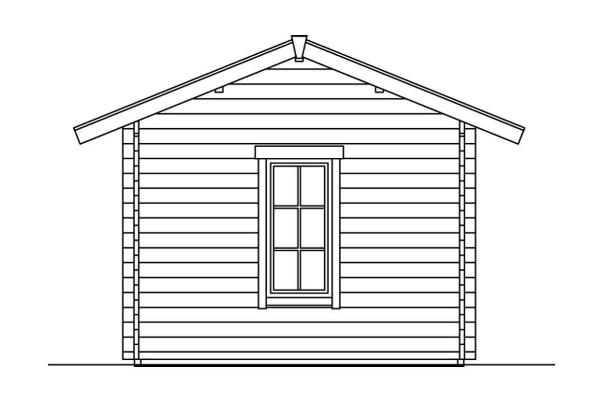 Skan Holz Gartenhaus Modell Lugano 1 Ansicht rechts