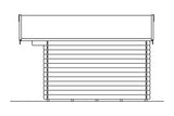 Skan Holz Gartenhaus Modell Malaga 1 Ansicht rechts