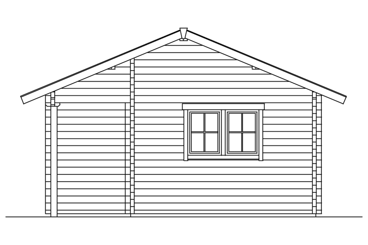 Skan Holz Ferienhaus Modell Ontario Ansicht rechts