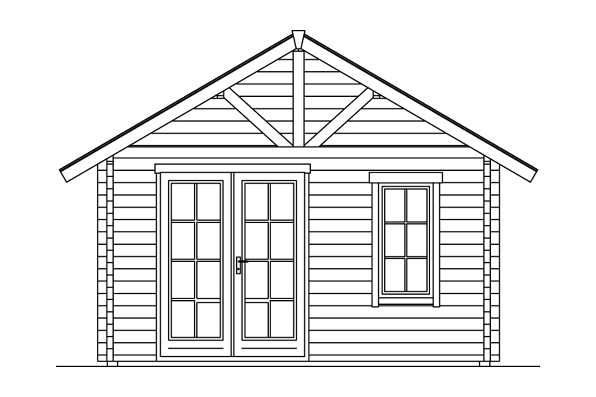 Skan Holz Ferienhaus Modell Toronto 4 Ansicht rechts