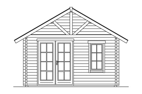 Skan Holz Ferienhaus Modell Toronto 4 Ansicht rechts