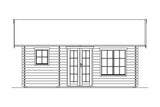 Skan Holz Gartenhaus Modell Esbjerg 2 Ansicht vorne