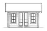 Skan Holz Gartenhaus Modell Luzern Ansicht vorne