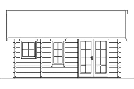 Skan Holz Ferienhaus Modell Toronto 2 Ansicht vorne