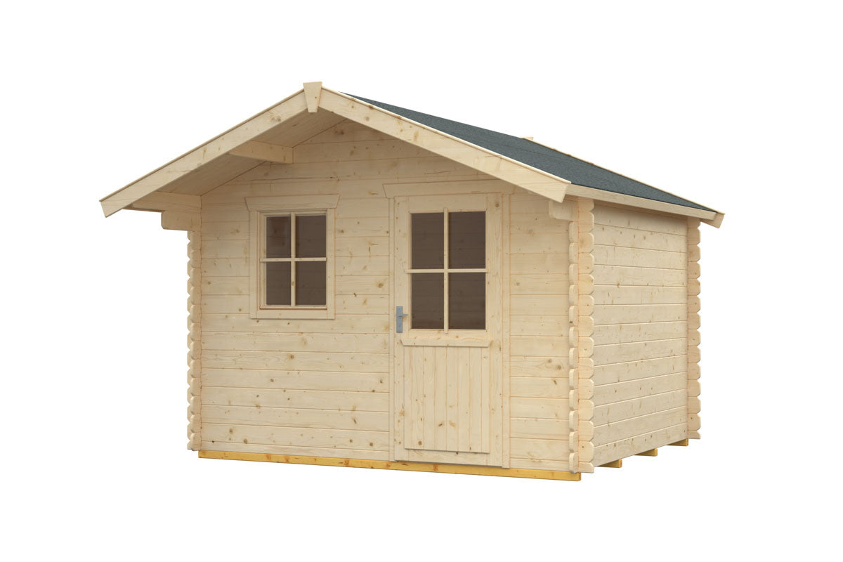 Skan Holz Gartenhaus Modell Como freigestellt