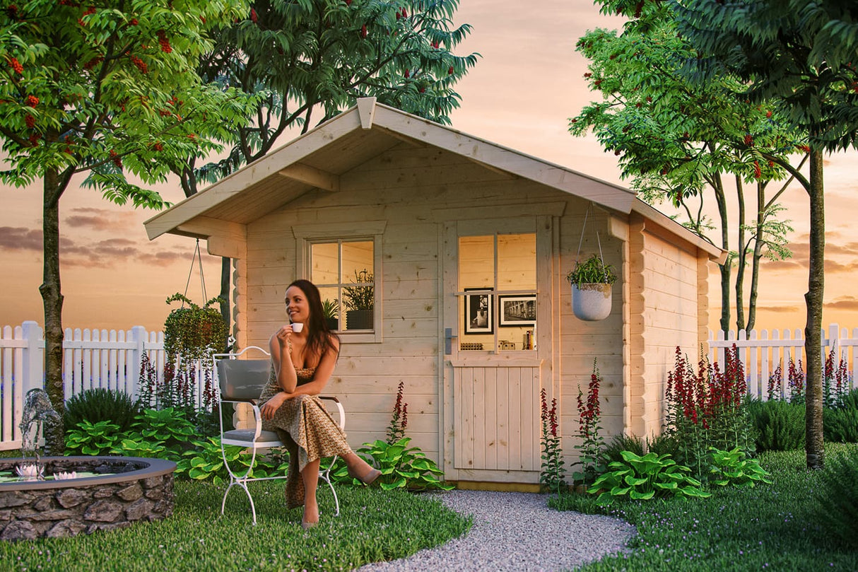 Skan Holz Gartenhaus Modell Como