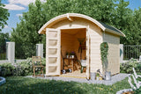 Skan Holz Gartenhaus Modell Delft naturbelassen