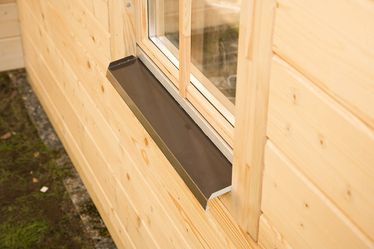 Skan Holz Ferienhaus Modell Bern 2 Aluabtropfkante