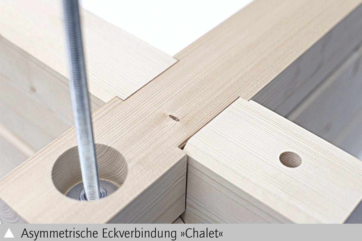 Skan Holz Ferienhaus Bern 4 Eckverbindung