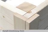 Skan Holz Gartenhaus Modell Ostende Eckverbindung