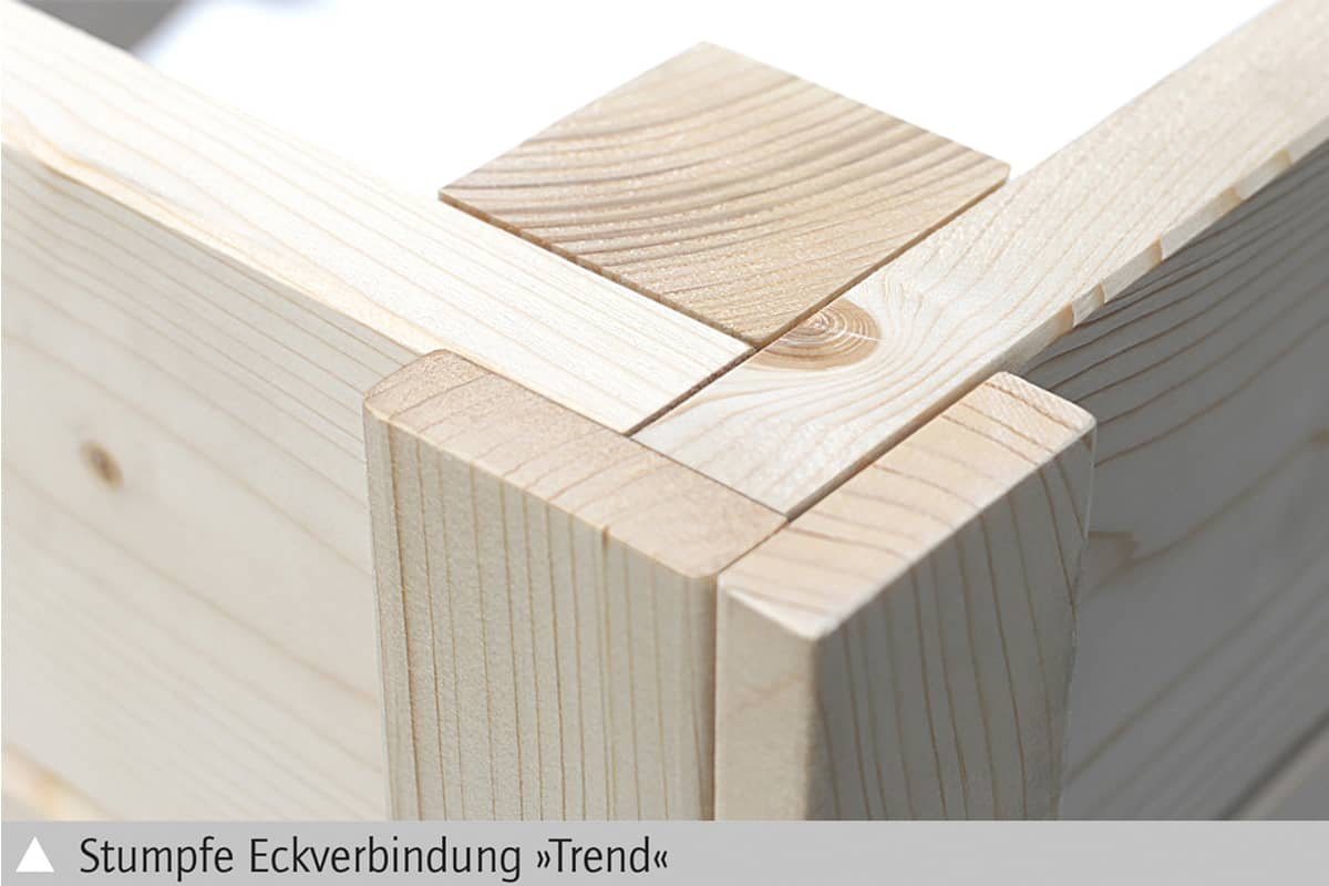 Skan Holz Holzgarage Varberg 2 Eckverbindung "Trend"
