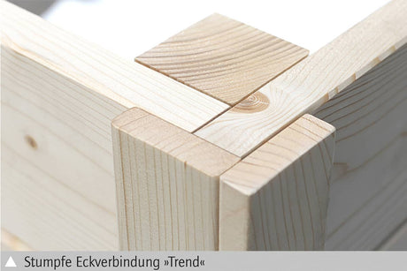 Skan Holz Holzgarage Varberg 1 Eckverbindung "Trend"