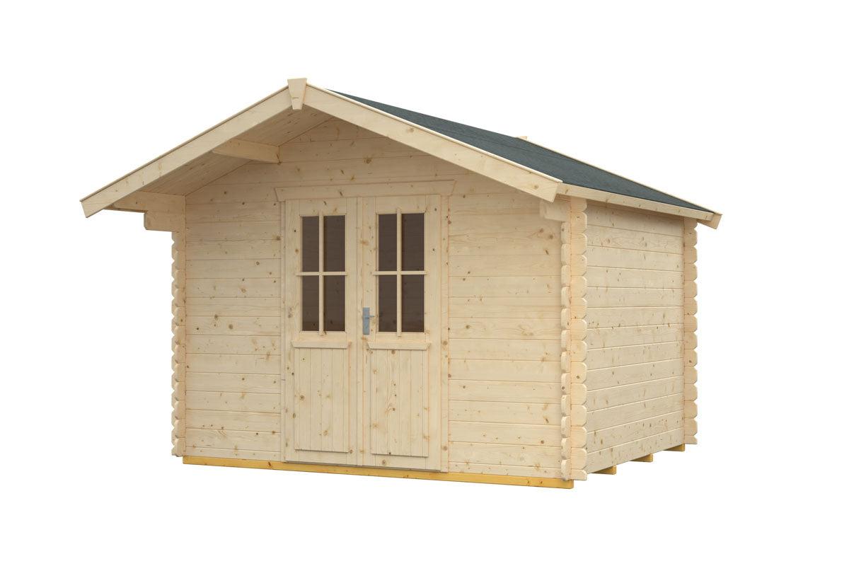 Skan Holz Gartenhaus Modell Faro freigestellt