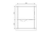 Skan Holz Gartenhaus Modell Calgary Grundriss