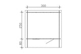 Skan Holz Gartenhaus Modell Como 2 Grundriss
