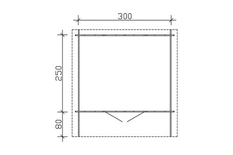 Skan Holz Gartenhaus Modell Faro 2 Grundriss