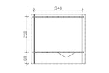 Skan Holz Gartenhaus Modell Langesund 1 Grundriss