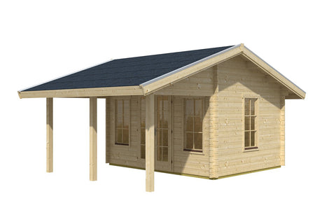 Skan Holz Gartenhaus Modell Luzern freigestellt