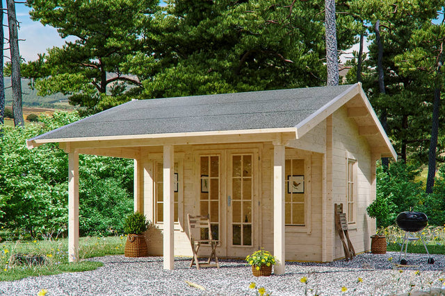 Skan Holz Gartenhaus Modell Luzern
