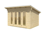 Skan Holz Gartenhaus Modell Ostende 1 naturbelassen freigestellt