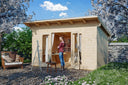 Skan Holz Gartenhaus Modell Ostende 1 naturbelassen